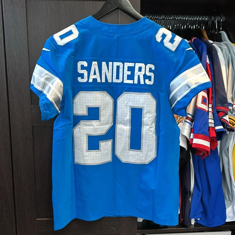 Barry Sanders Detroit Lions Nike Retired Player Vapor F.U.S.E. Elite NFL Jersey - Picture 8 of 8